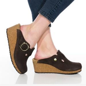 Papillio by Birkenstock Funny Wedge Clogs Women Size 7